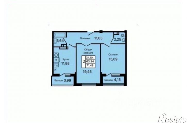 2-комн квартира в новом доме ул Маршала Жукова, 1 1,  д. 1 1,  к. 1