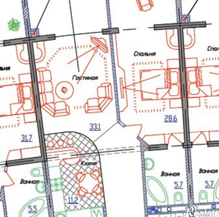 2-комн квартира ул Крымская, 3 2,  д. 3 2,  к. 2