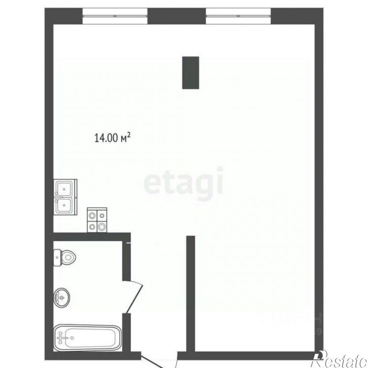 1-комн квартира Больничный переулок, 4 к8,  д. 4 к8