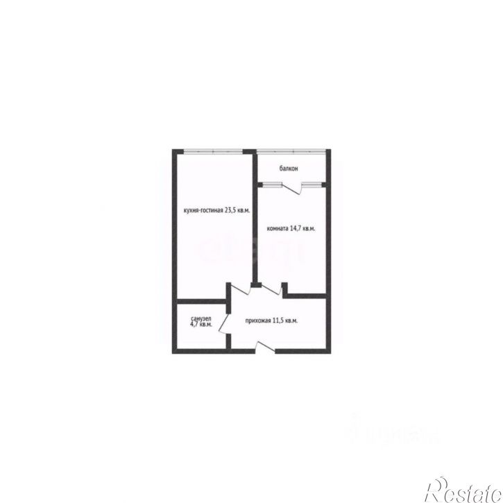 1-комн квартира Туристическая улица, 3 к1,  д. 3 к1