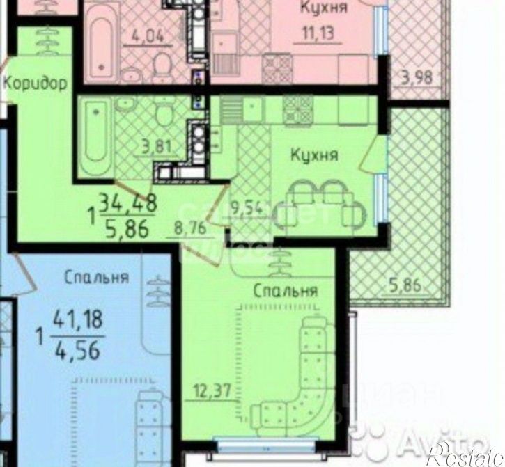 1-комн квартира Туристическая улица, 4Г к3,  д. 4Г к3