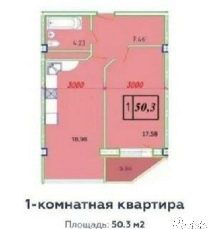1-комн квартира ул Крымская, 22 20,  д. 22 20,  к. 20