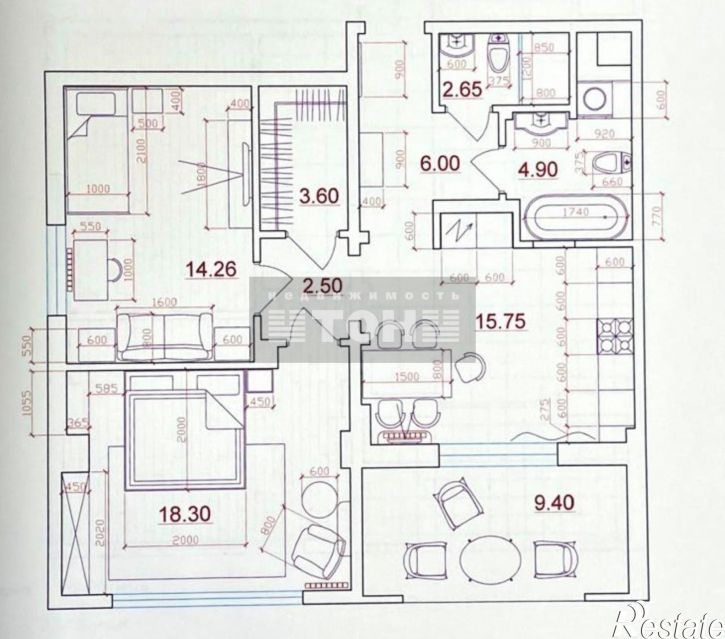 2-комн квартира ул. Революционная, д. 47, корп. 5