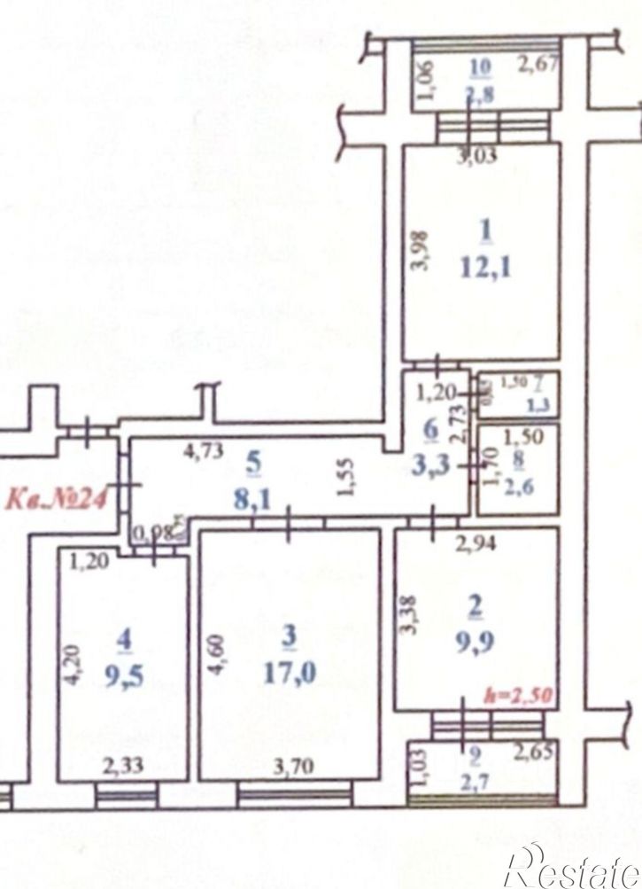 3-комн квартира улица Леселидзе, 8,  д. 8
