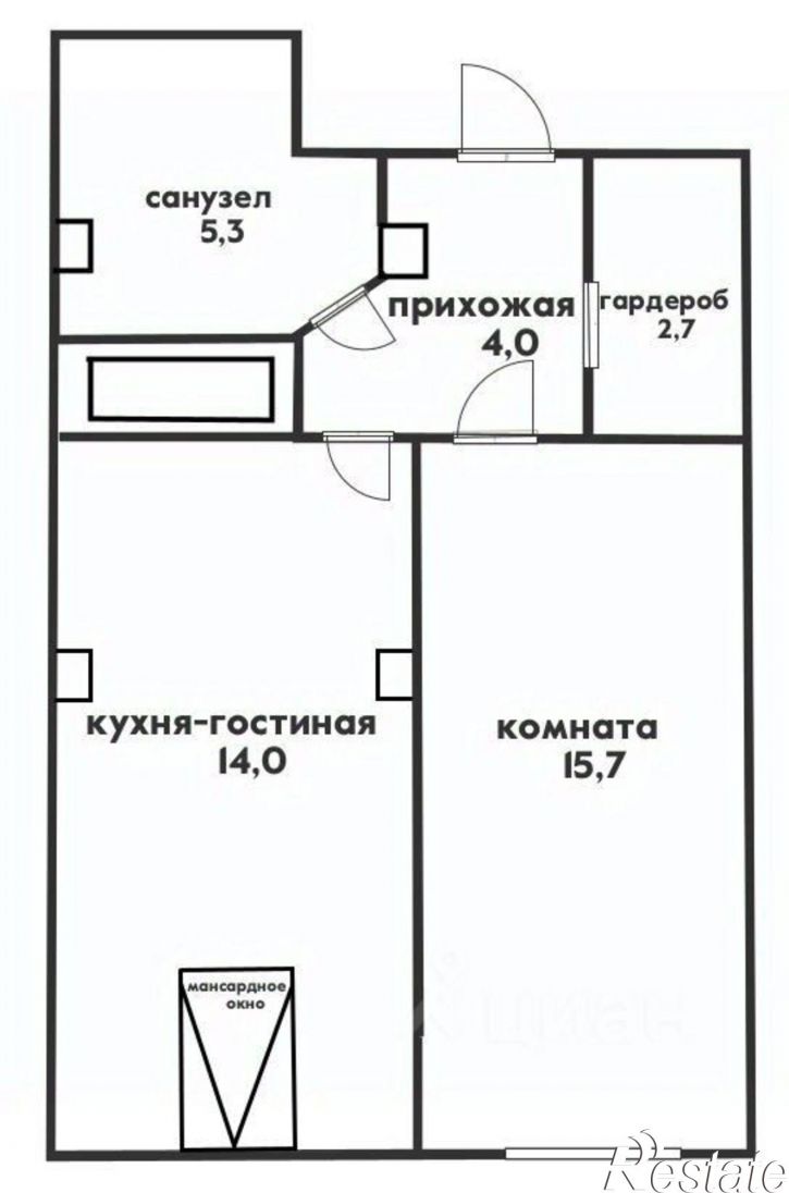 1-комн квартира ул Туристическая, 3 1,  д. 3 1,  к. 1