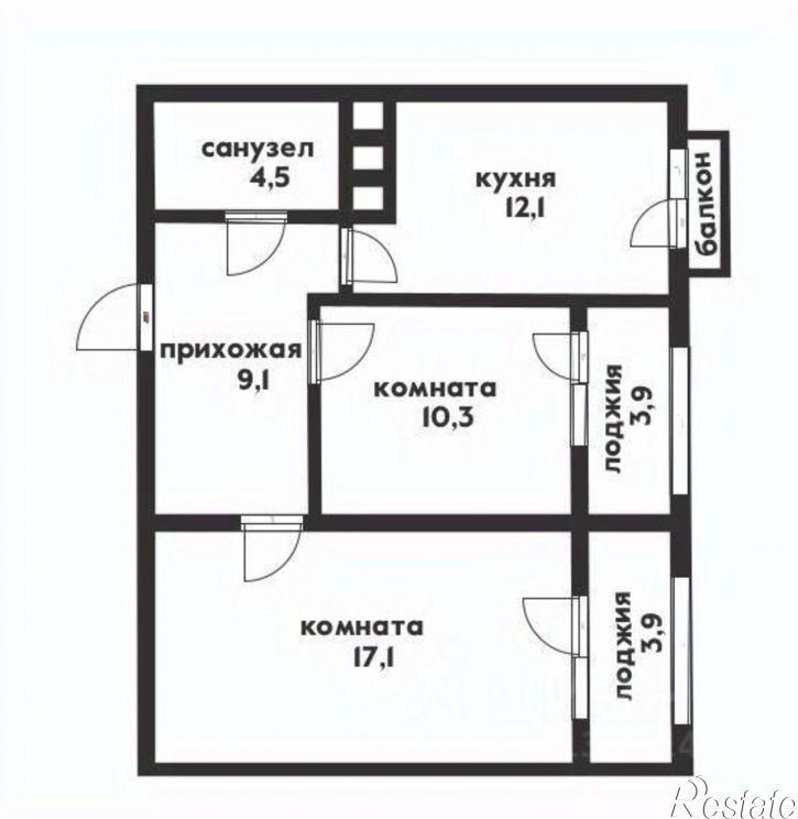 2-комн квартира ул Витебская, 12 8,  д. 12 8,  к. 8