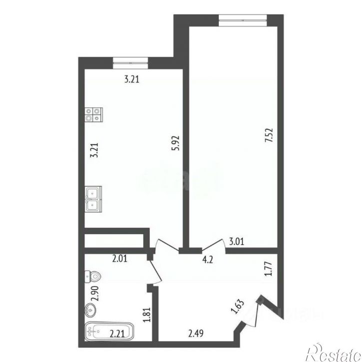 3-комн квартира ул Крымская, 22 22,  д. 22 22,  к. 22