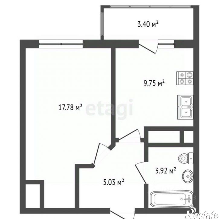 1-комн квартира Больничный пер, 15,  д. 15