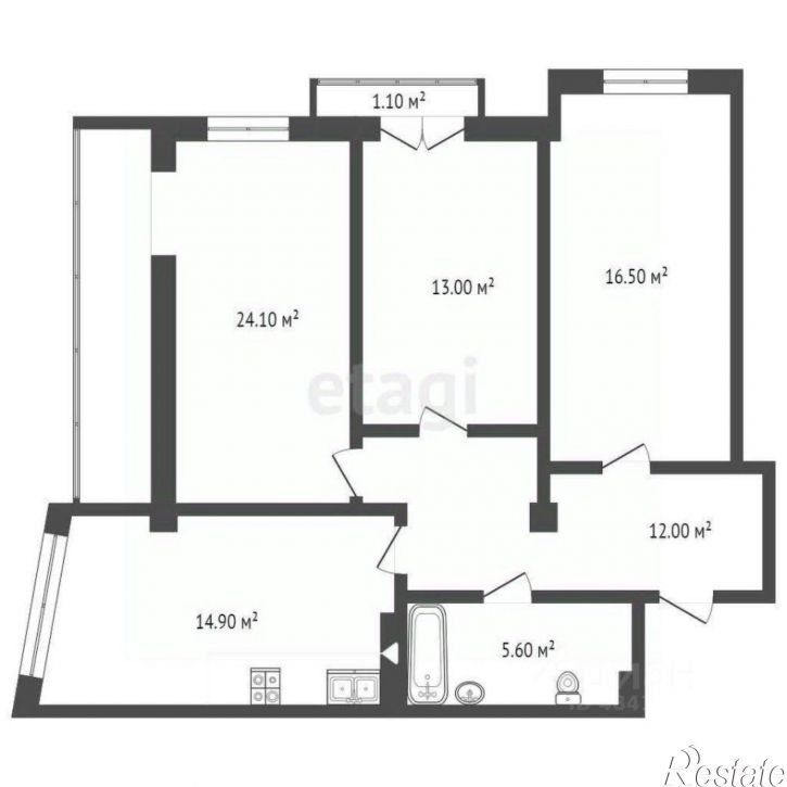 3-комн квартира ул Чернышевского, 18,  д. 18