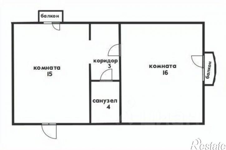 2-комн квартира ул Платановая, 12,  д. 12