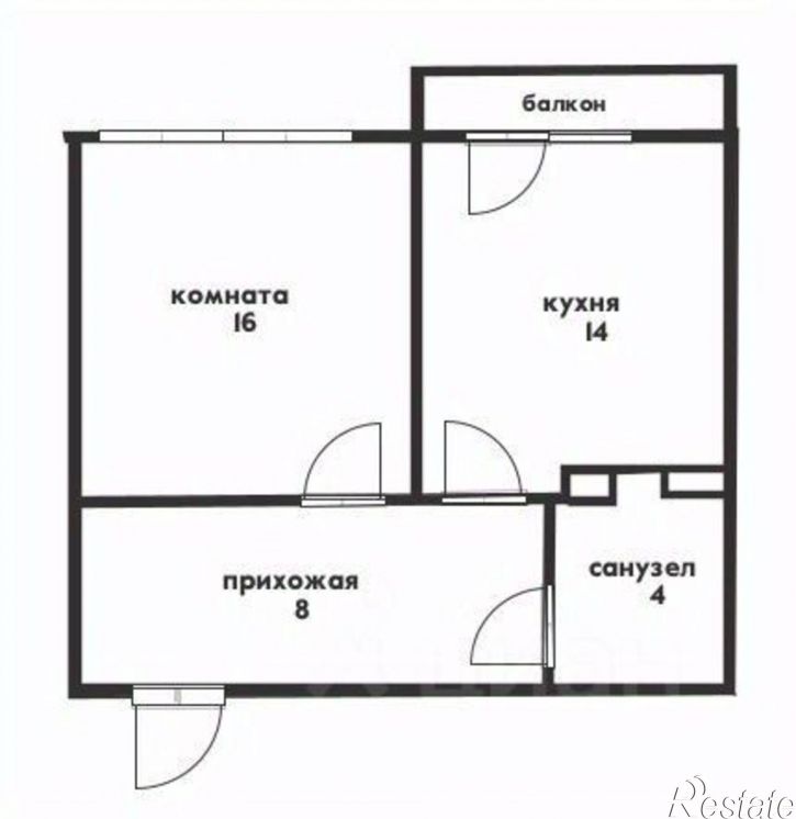 1-комн квартира ул Курортная, 14А,  д. 14А