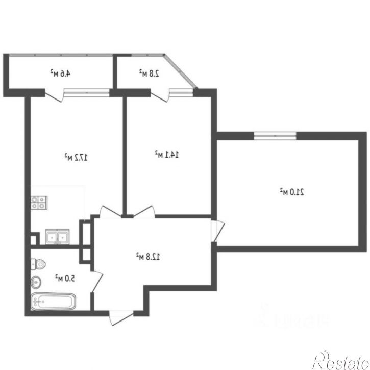 2-комн квартира Геленджикский пр-кт, 4В,  д. 4В