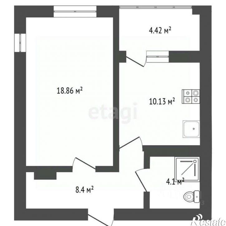 1-комн квартира