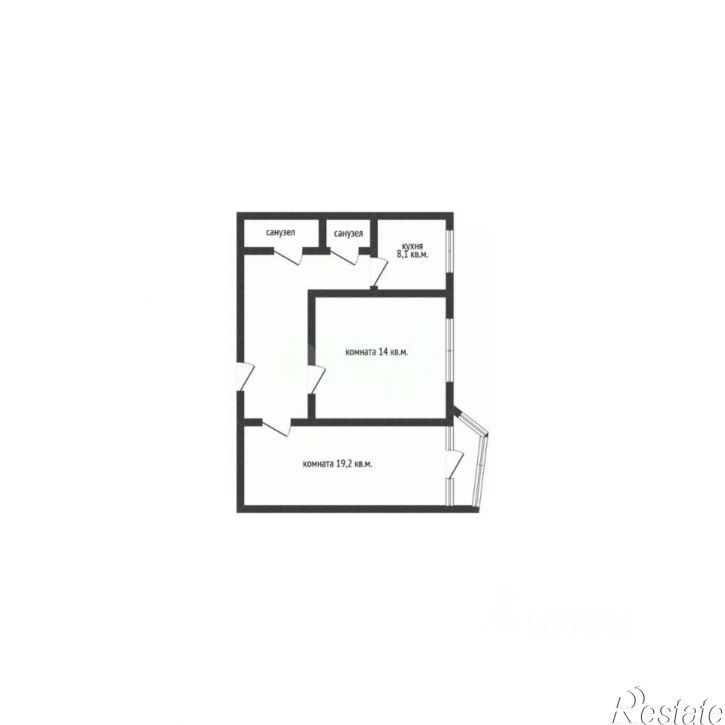 2-комн квартира ул Леселидзе, 21А,  д. 21А