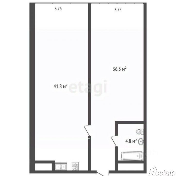 2-комн квартира улица Мира, 40,  д. 40