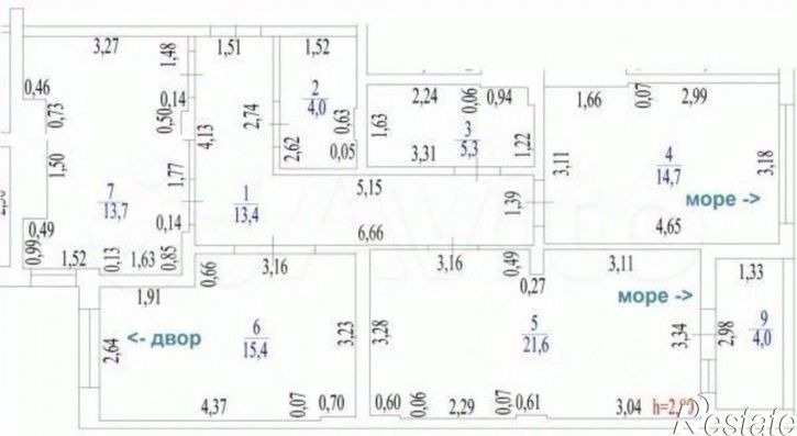 3-комн квартира Казачий пр-д, 16,  д. 16