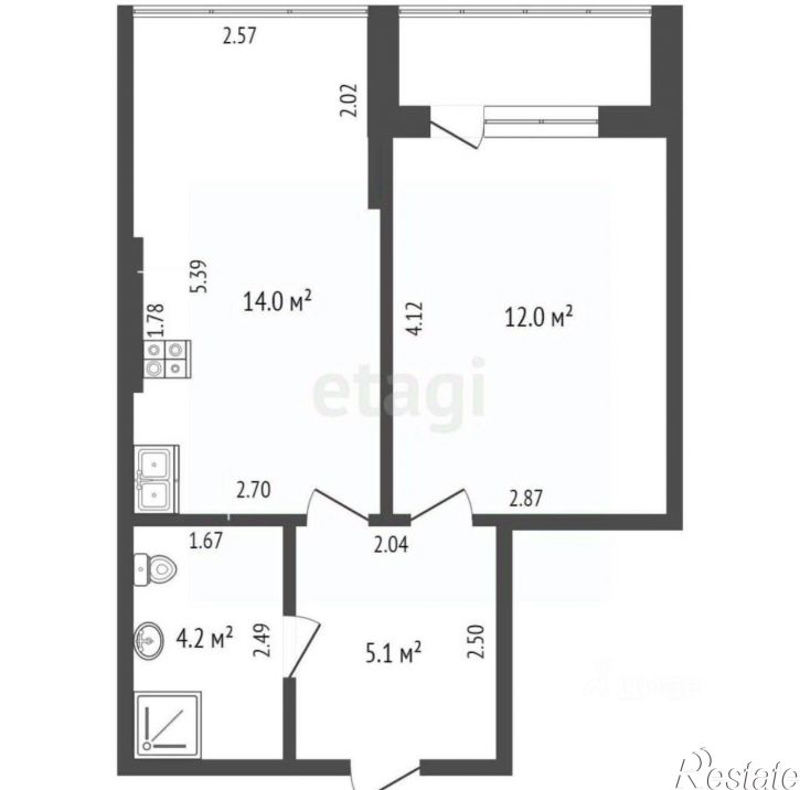 1-комн квартира ул Прасковеевская, 3,  д. 3