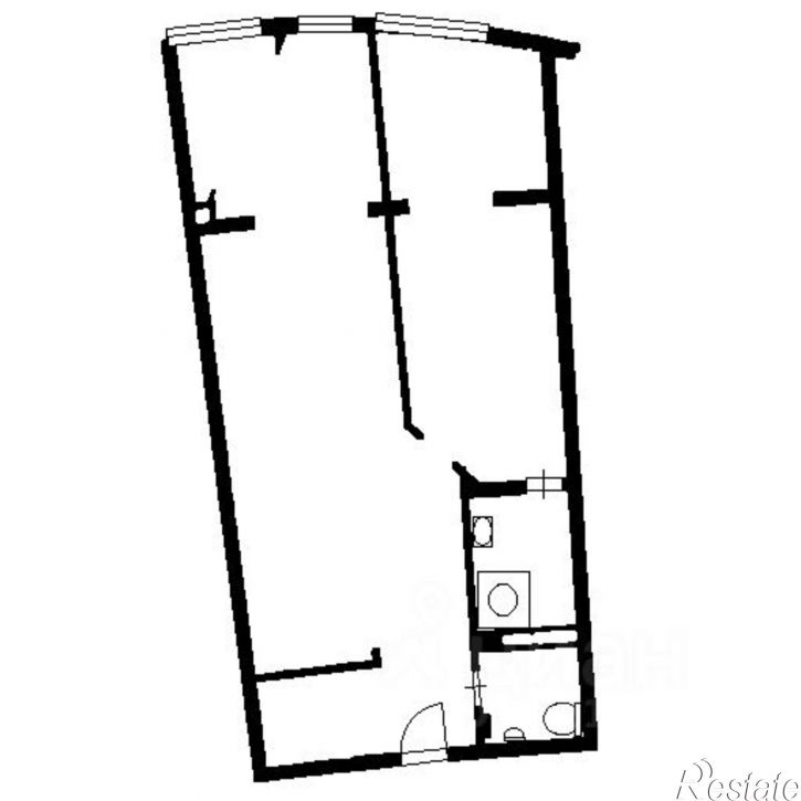 2-комн квартира ул Крымская, 3 3,  д. 3 3,  к. 3
