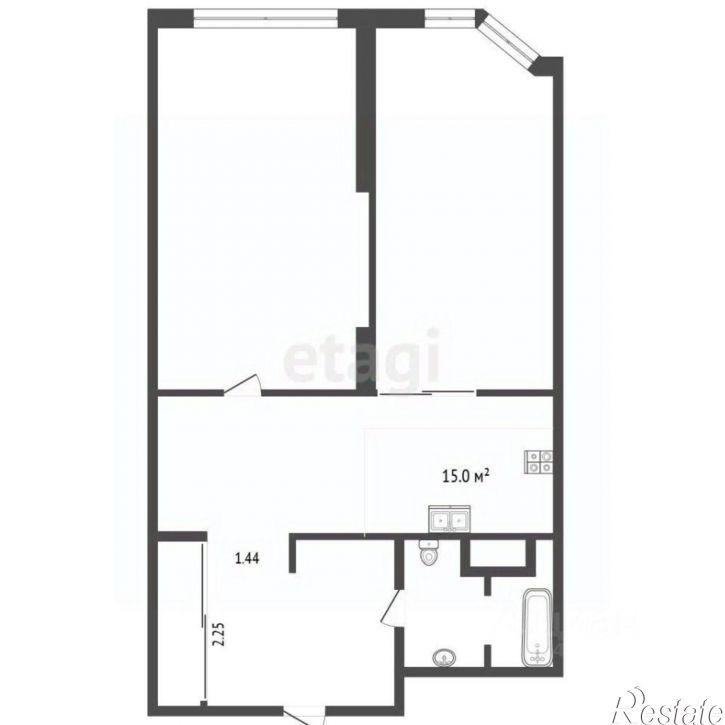 2-комн квартира Верхняя улица, 4 к7,  д. 4 к7