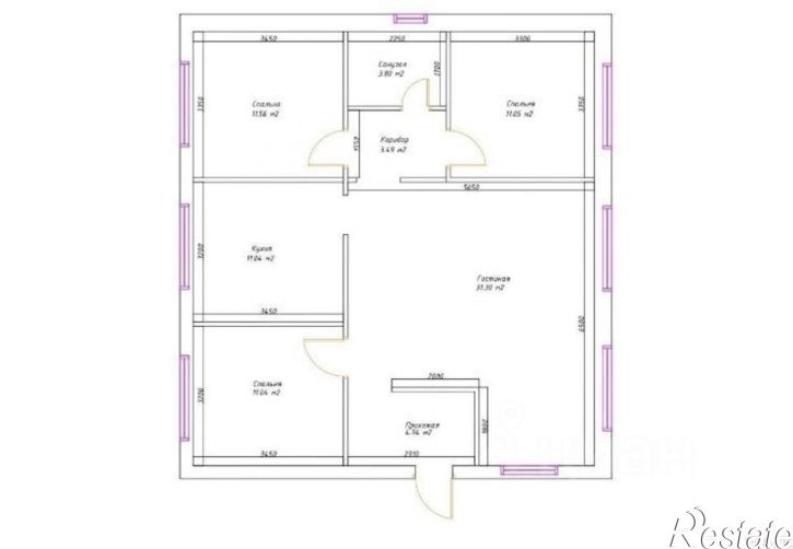 4-комн квартира Витражный переулок, 3,  д. 3