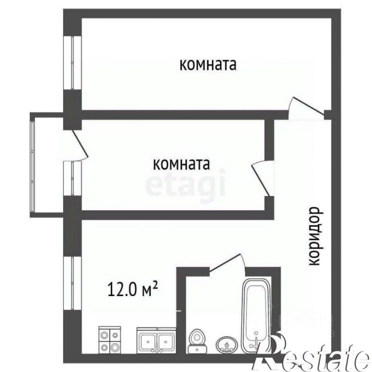 2-комн квартира улица Горького, 10,  д. 10