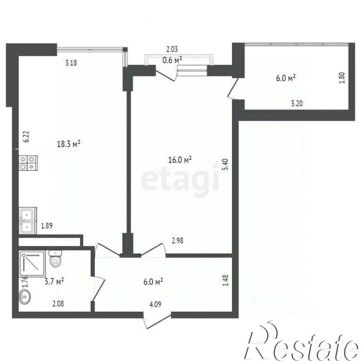 1-комн квартира Одесская улица, 3А к2,  д. 3А к2