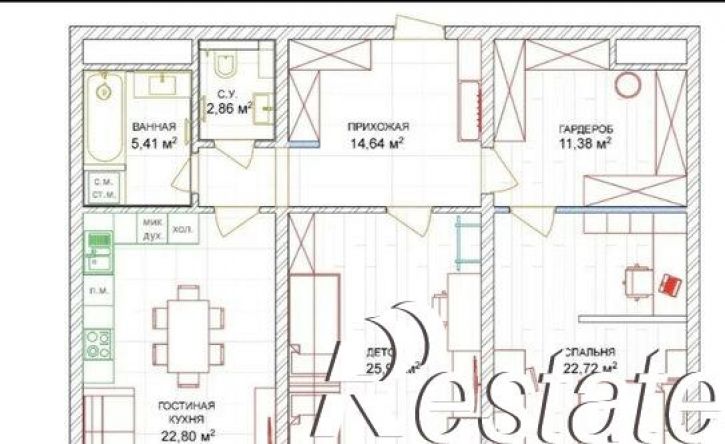 2-комн квартира улица Мира, 40,  д. 40