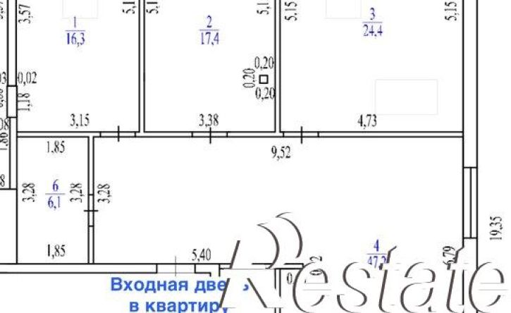 3-комн квартира Больничный переулок, 4 к7,  д. 4 к7